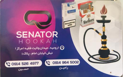 عکس قلیان و سیکار سناتور 