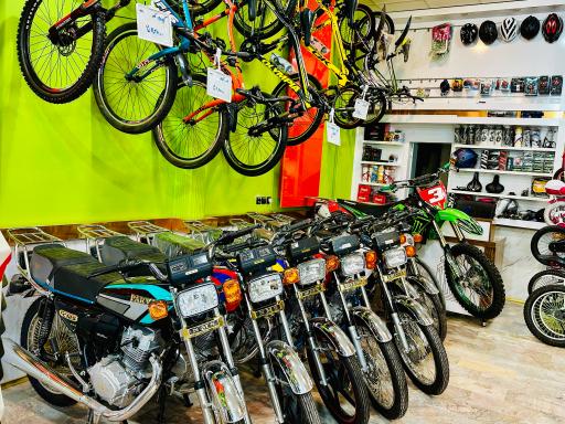 عکس موتورسیکلت و دوچرخه قربان زاده