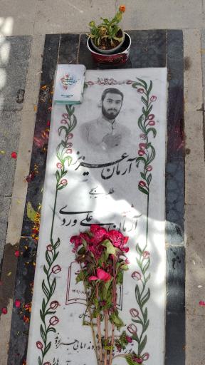 عکس مزار شهید آرمان علی وردی