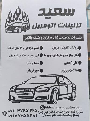 عکس تزئینات اتومبیل سعید