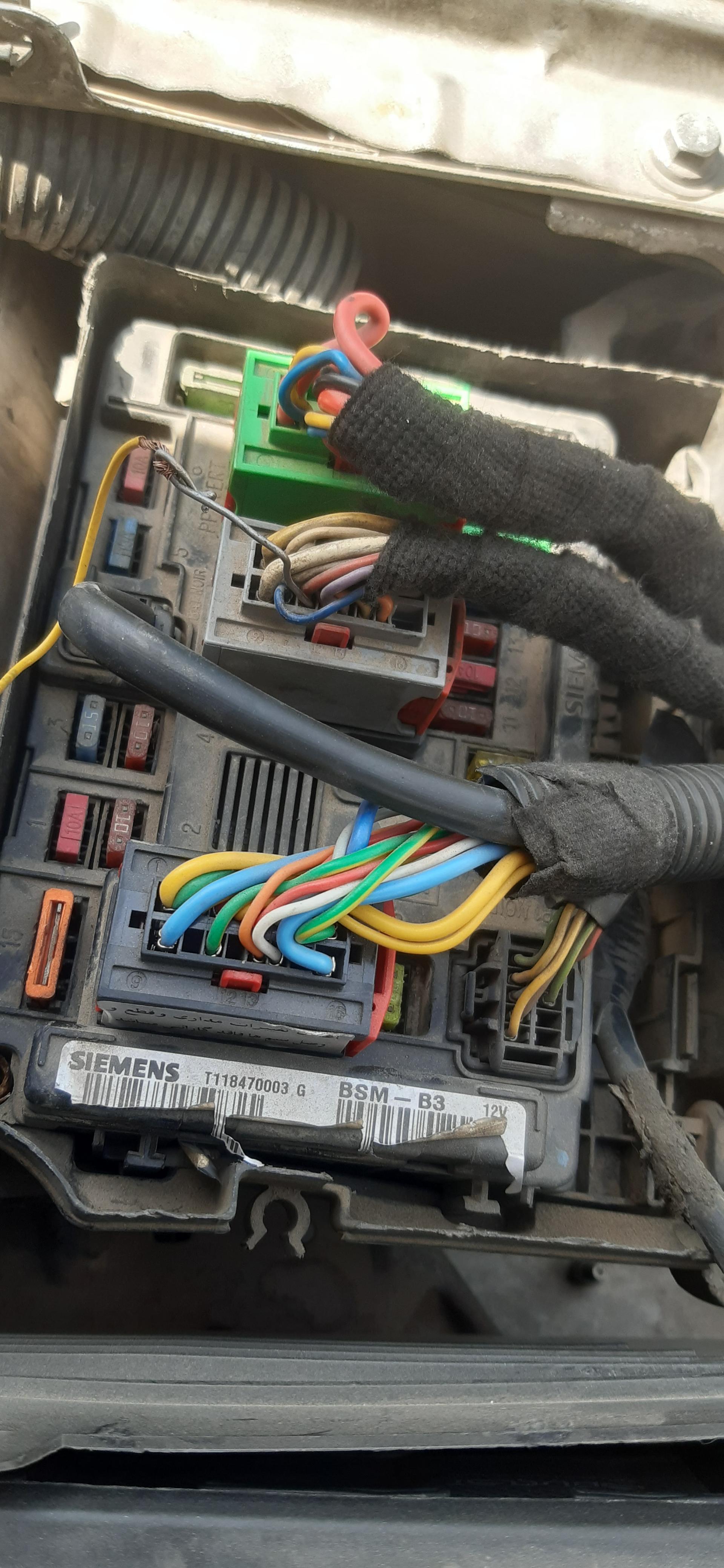 عکس سیم‌کشی تخصصی انواع خودرو