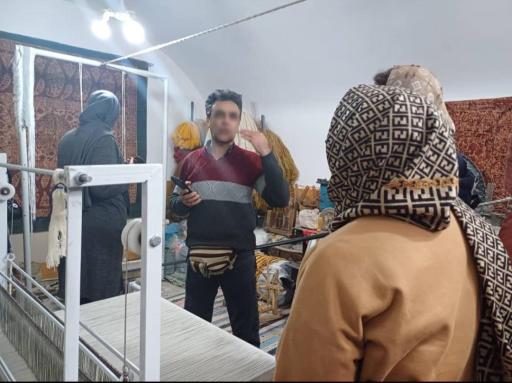 عکس کارگاه کرباس بافی