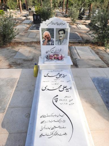 عکس مزار امید علی محمدی