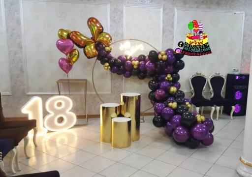 عکس بادکنک آرایی، تم و لوازم تولد یزدبالن