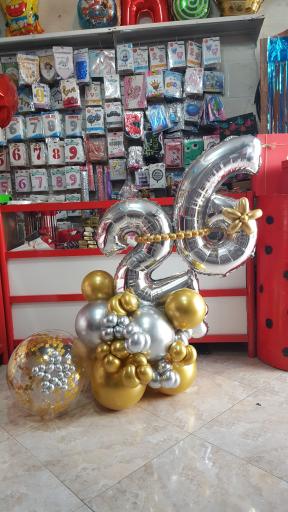 عکس بادکنک آرایی، تم و لوازم تولد یزدبالن