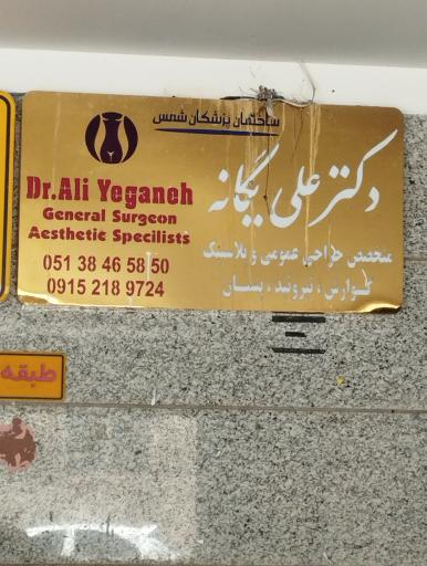 عکس دکتر علی یگانه متخصص جراح