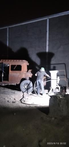 عکس سندبلاست فلزات صنعتی سعادت