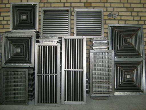 عکس تولیدی دریچه کولر و فن کویل غفوریان