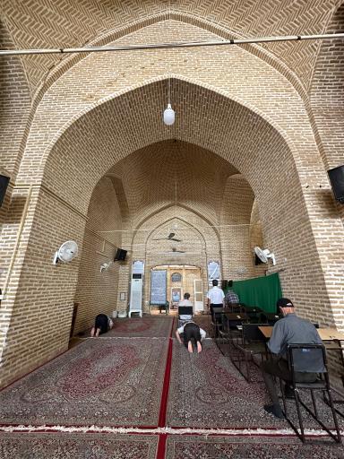 عکس مسجد خلف باغ