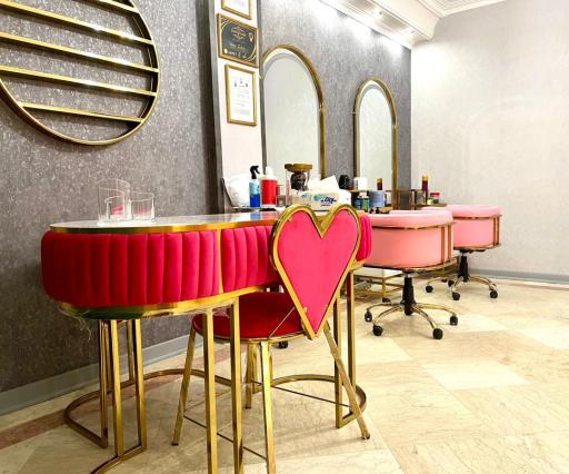 عکس سالن زیبایی گندم