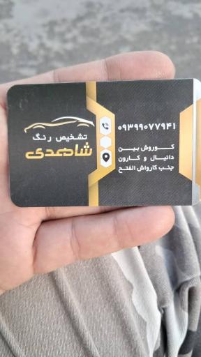 عکس تشخیص رنگ خودرو شاهدی