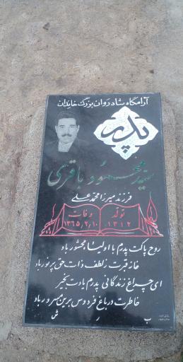 عکس ارامگاه حاج سید محمود باقری 
