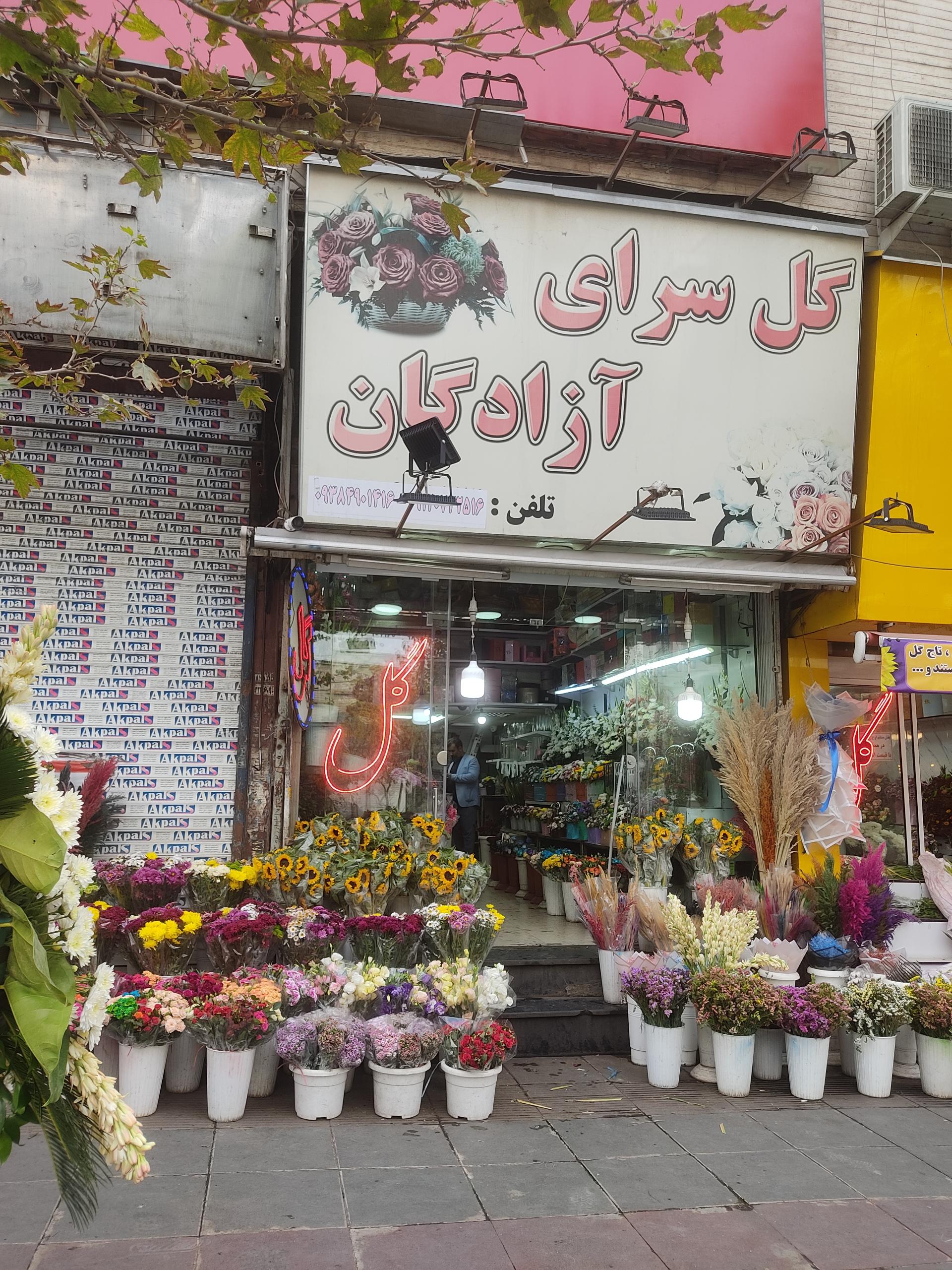 عکس گلفروشی آزادگان