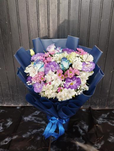 عکس گل رز آبی