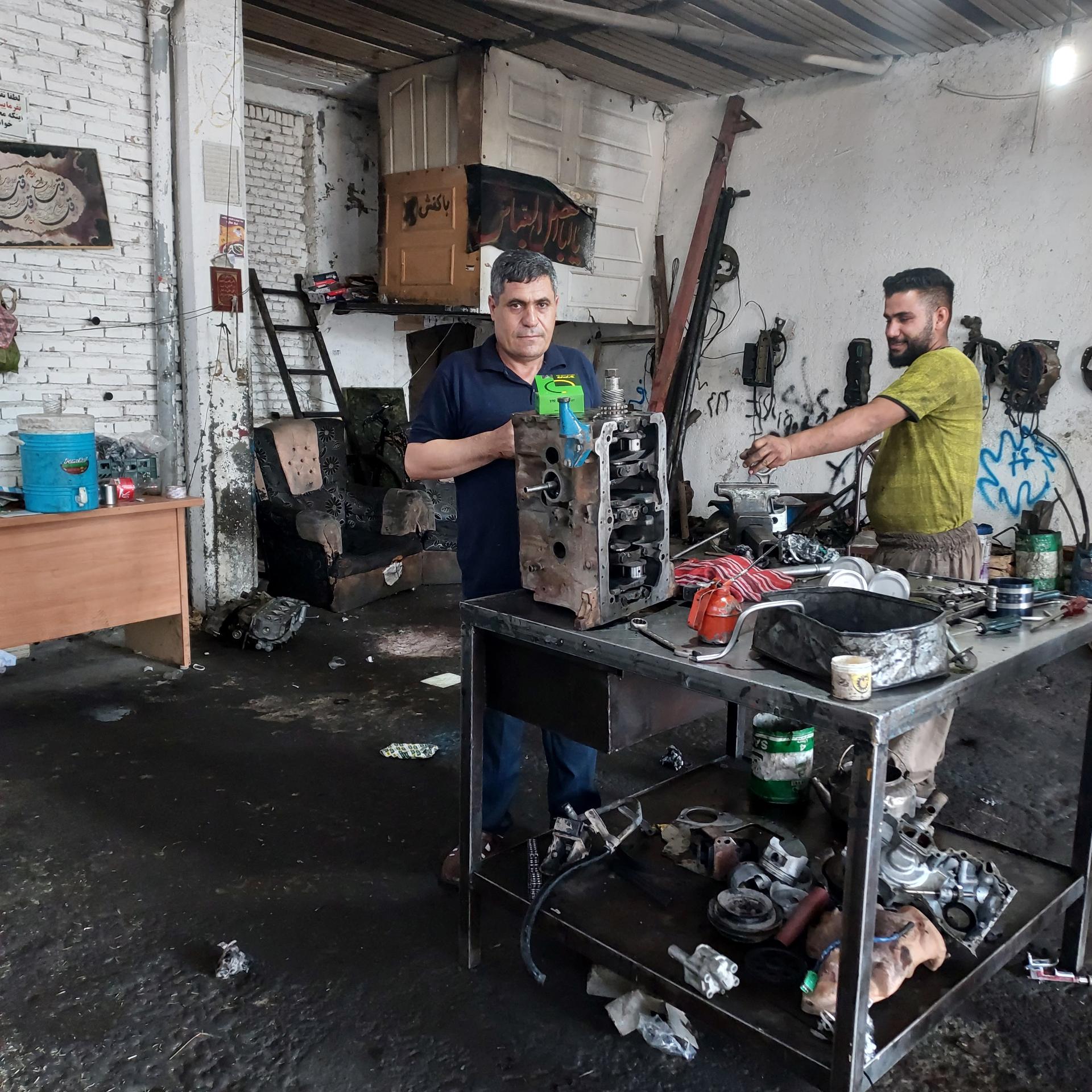 عکس تعمیرگاه مکانیکی استاد حکمعلی سلیمانی
