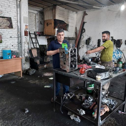 عکس تعمیرگاه مکانیکی استاد حکمعلی سلیمانی