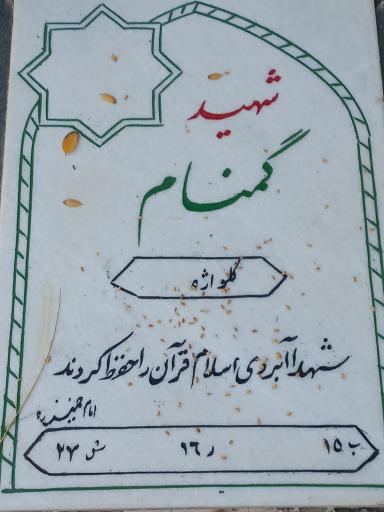 عکس قطعه شهدای گمنام گلزار شهدا