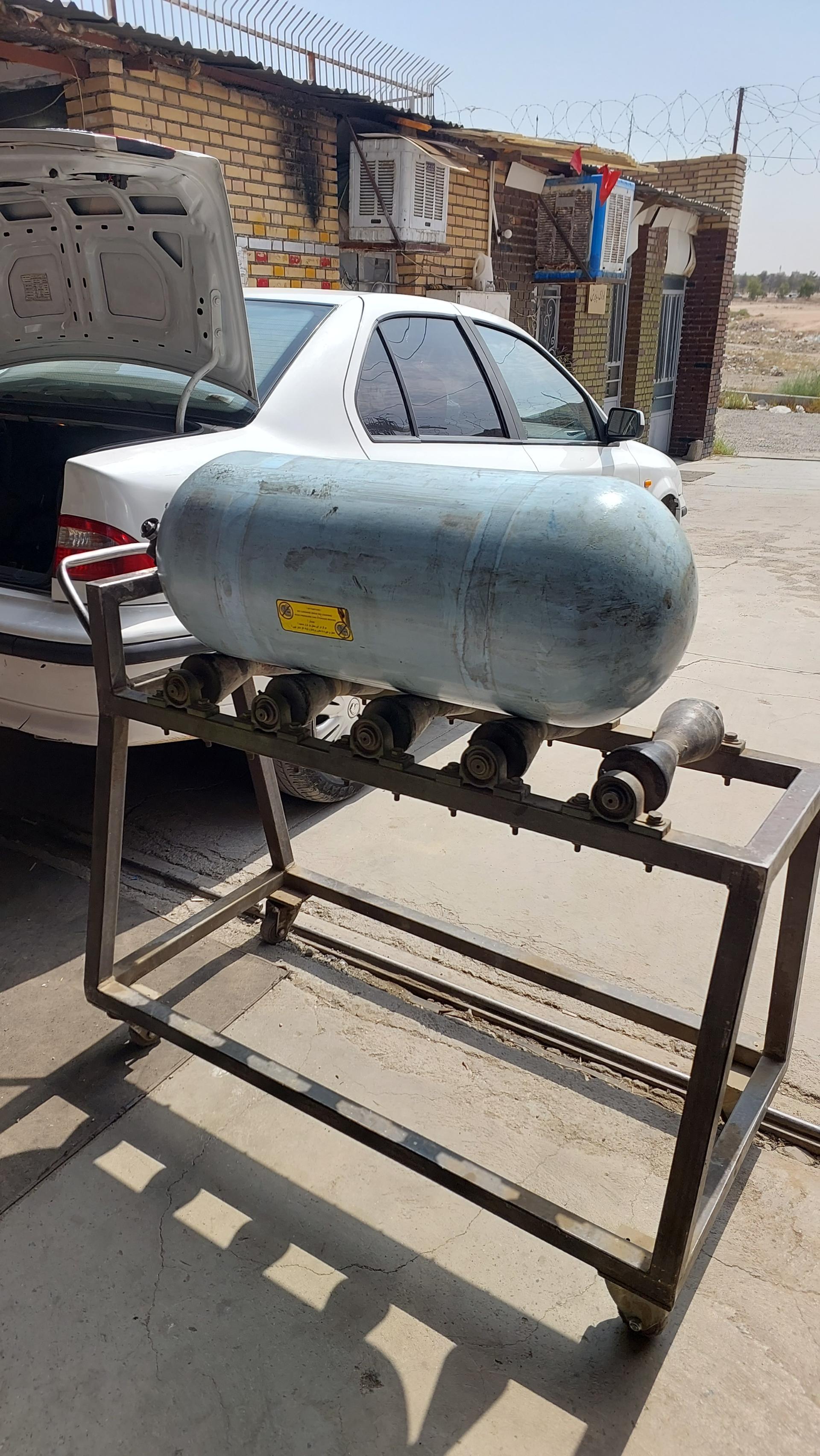 عکس تست مخزن سی ان جی