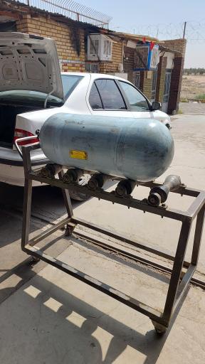 عکس تست مخزن سی ان جی