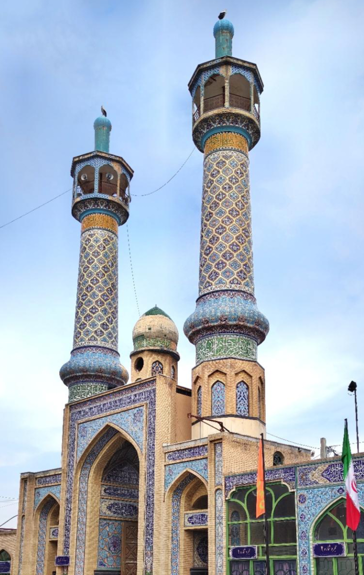 عکس مناره تاریخی امامزاده اسماعیل 