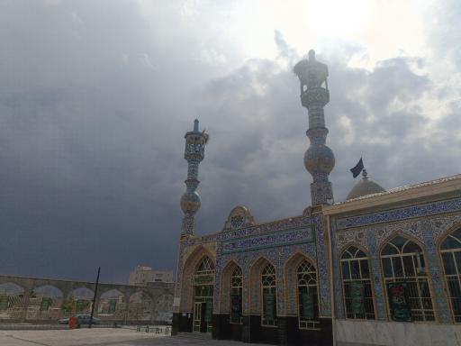 عکس مناره تاریخی امامزاده اسماعیل 