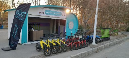 عکس مجموعه دوچرخه و اسکوتر برقی برون