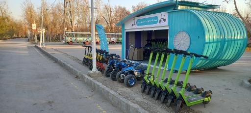 عکس مجموعه دوچرخه و اسکوتر برقی برون