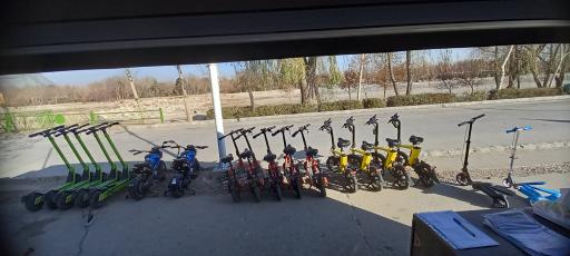 عکس مجموعه دوچرخه و اسکوتر برقی برون