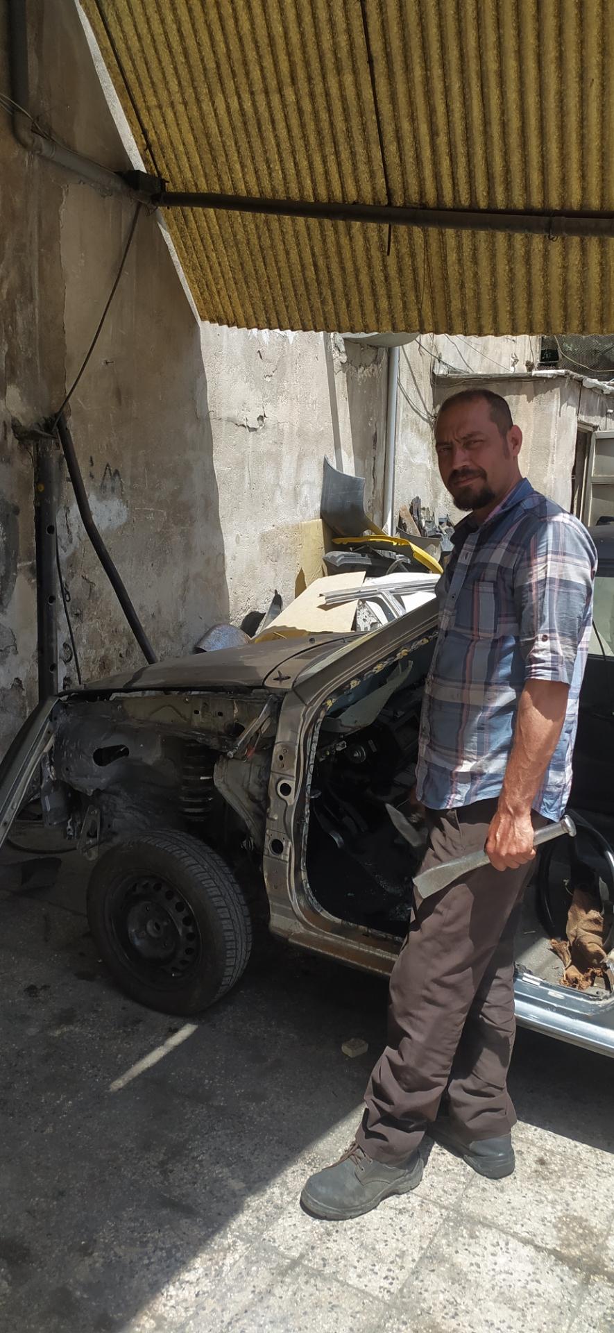 عکس صافکاری مجتبی اصغری(گاراژ محمدی)