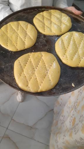 عکس فتیرفطیر پزی گل گندم