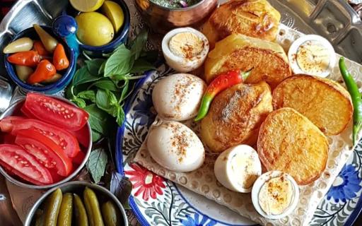 عکس سیب زمینی کبابی عمو ناصر