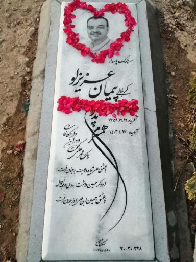 عکس مزار کربلایی پیمان عزیزلو