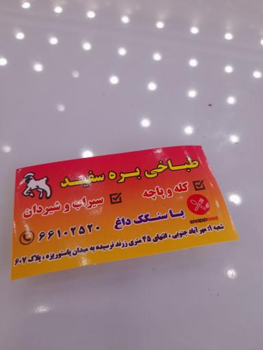 طباخی بره سفید