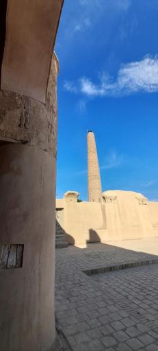 عکس مناره مسجد تاریخانه