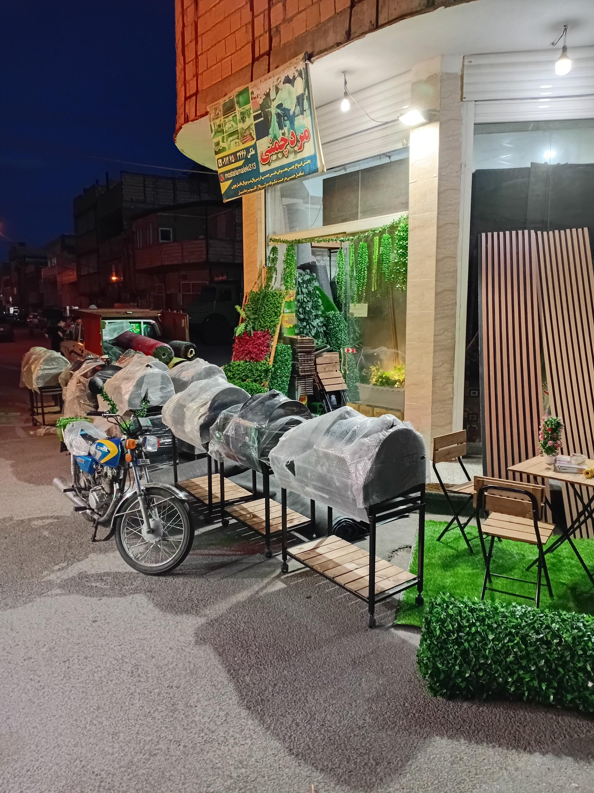 عکس مرد چمنی