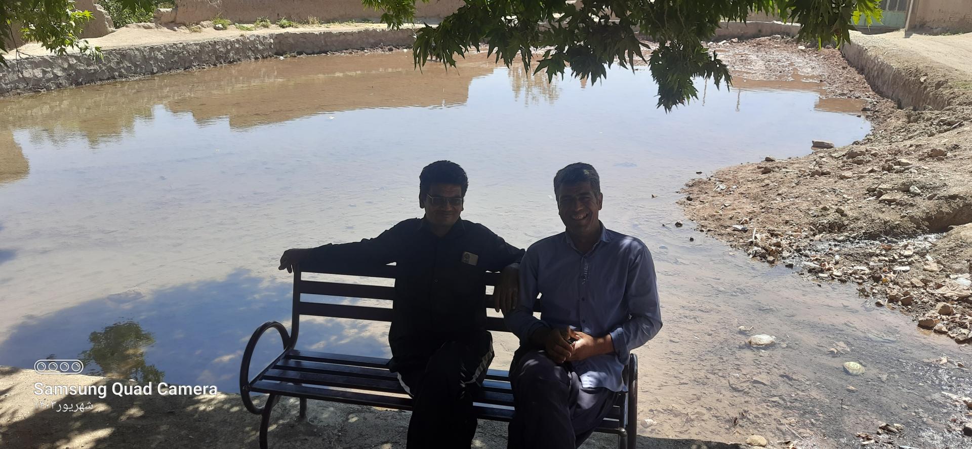 عکس استخر آب کشاورزی روستای دستوران