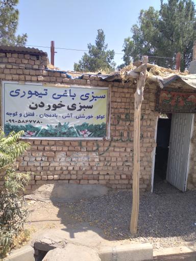 عکس سبزی باغی تیموری