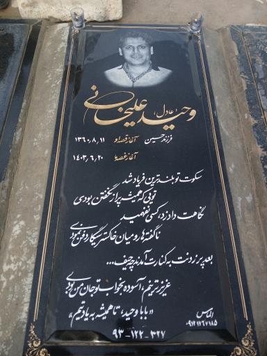 عکس مزار وحید علیخانی