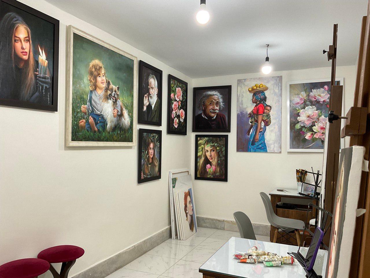 عکس آموزشگاه نقاشی رنگ روغن میرعلمی