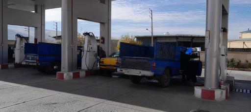 عکس پمپ گاز CNG شهرداری صحنه
