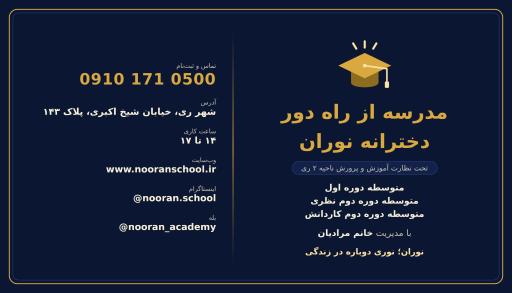 عکس مدرسه آموزش از راه دور نوران