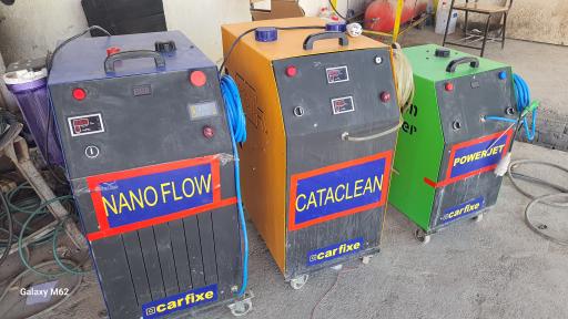 عکس شستشوی کاتالیزور کربن زدایی آسمان آبی