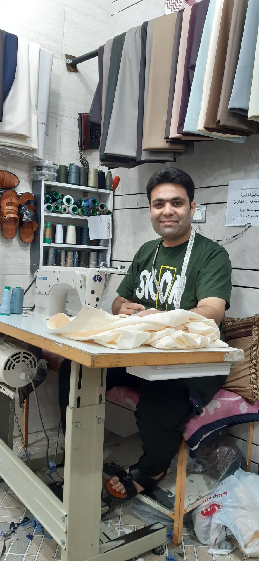 عکس خیاط دشداشه ابو یوسف 