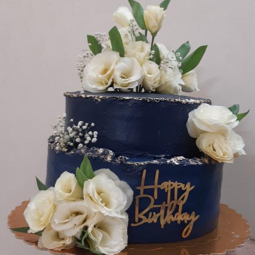 عکس کیک خانگی زعفران 