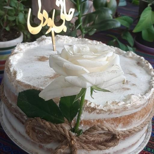 عکس کیک خانگی زعفران 