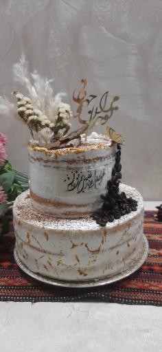 عکس کیک خانگی زعفران 