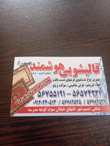 عکس قالیشویی هوشمند صدرا 