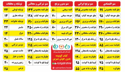 عکس گروه غذایی سلمان فارسی 