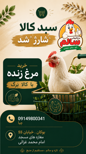 عکس مرغ فروشی سالم