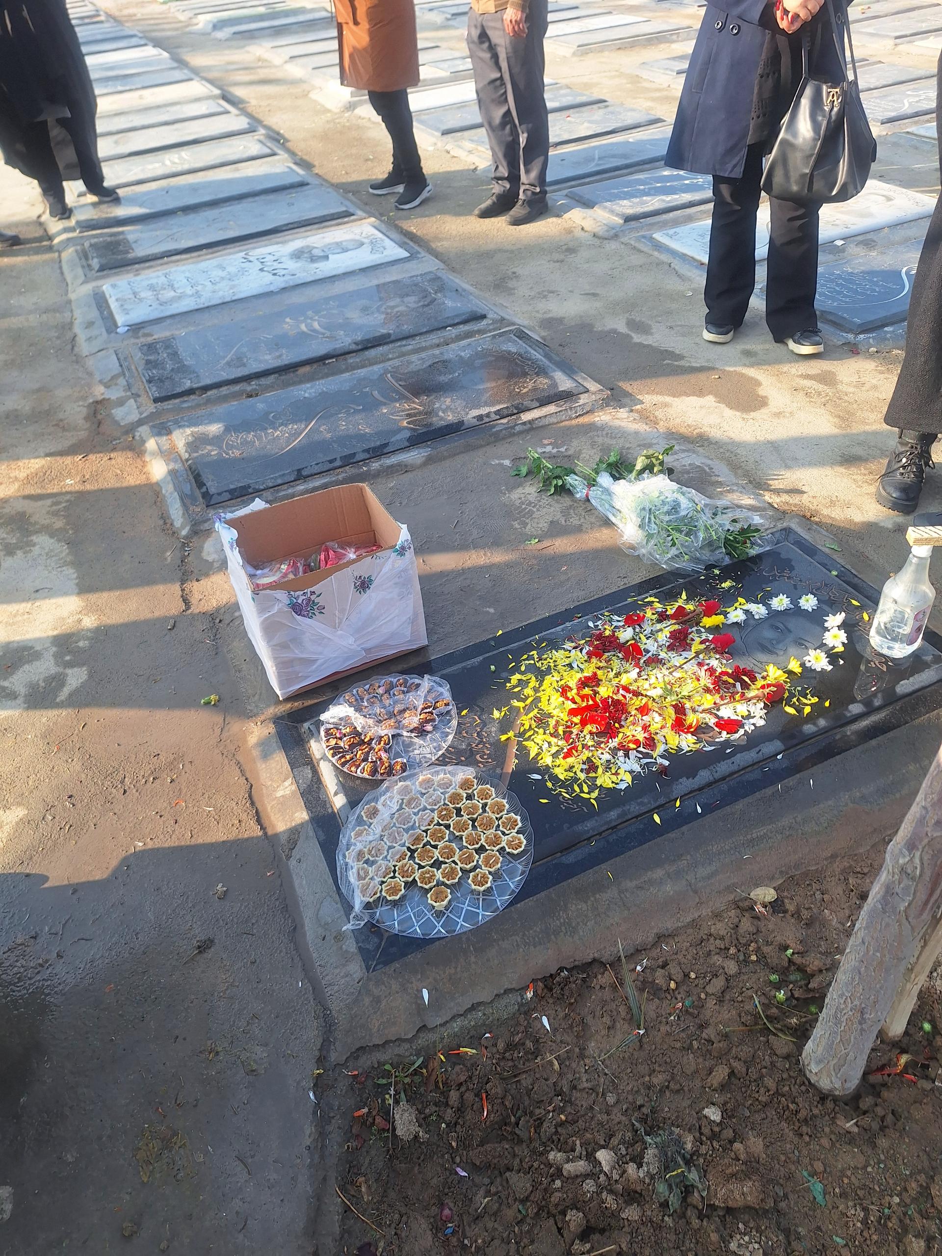 عکس مزار زهرا حسینی